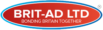 BRIT-AD Ltd logo featuring the slogan Bonding Britain Together