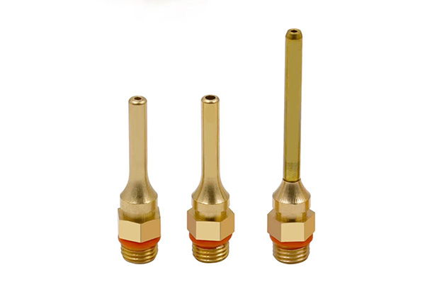 Brass heated hose fittings in various lengths for industrial applications